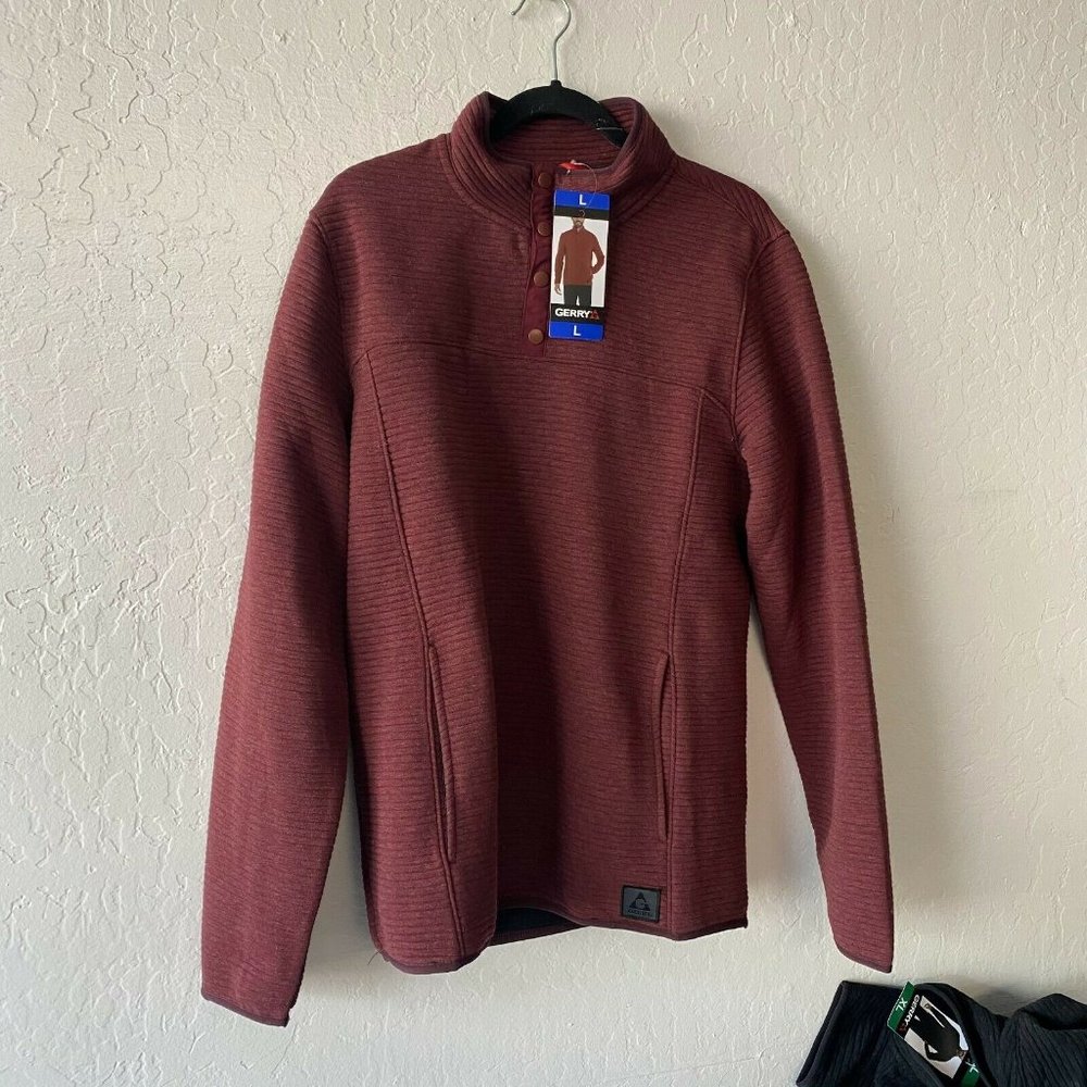 Gerry Men's ¼ Snap Ottoman UV Protection Pullover